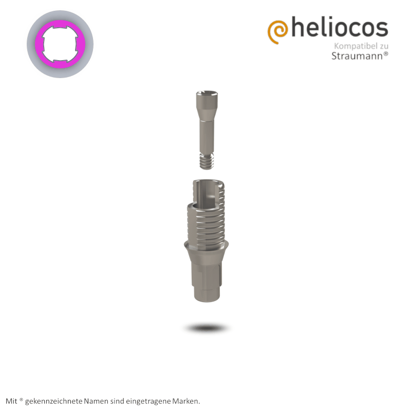 Straumann® Titanbasis Bone Level RC | Höhe: 5,5 mm | mit Rotationsschutz