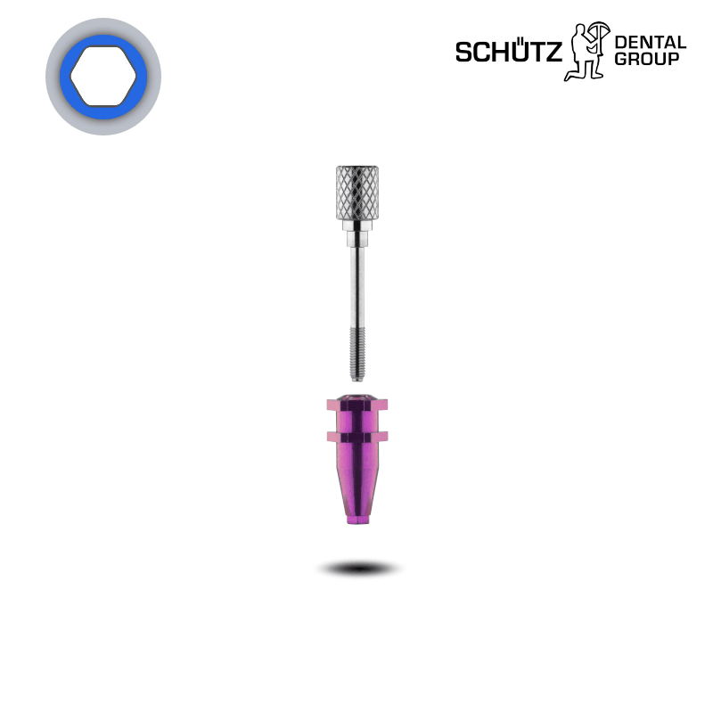Schütz Dental Abformpfosten (konisch, Ø 5,3/5,5 mm) | Offene Abformung | Schraube: Kurz | ohne Zubehör Schütz Dental Abformpfosten (konisch, Ø 5,3/5,5 mm) | Offene Abformung | Schraube: Kurz | ohne Zubehör