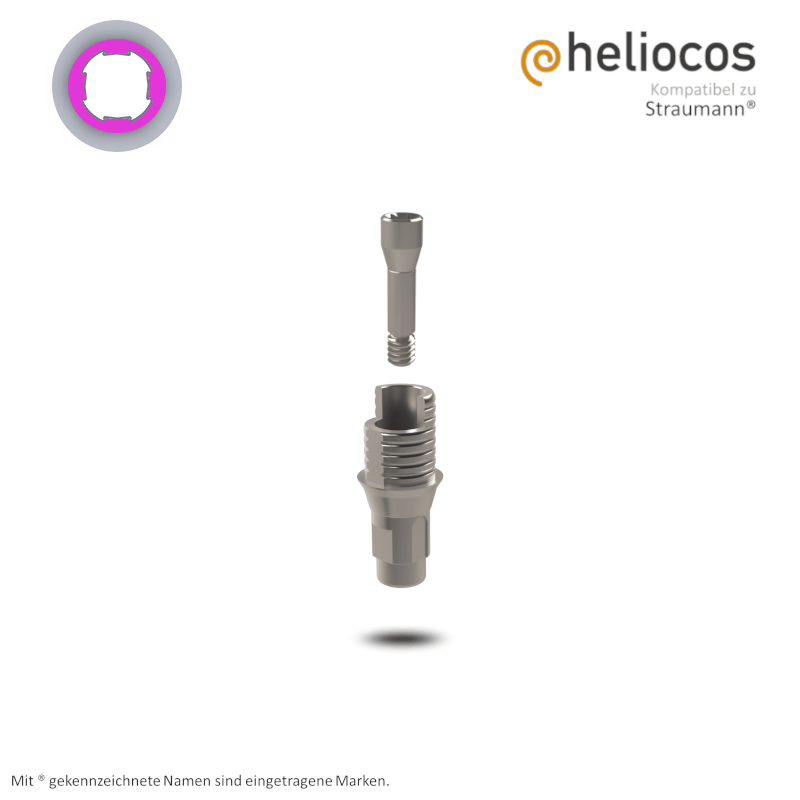 Straumann® Titanbasis Bone Level RC | Höhe: 4,5 mm | mit Rotationsschutz Straumann® Titanbasis Bone Level RC | Höhe: 4,5 mm | mit Rotationsschutz