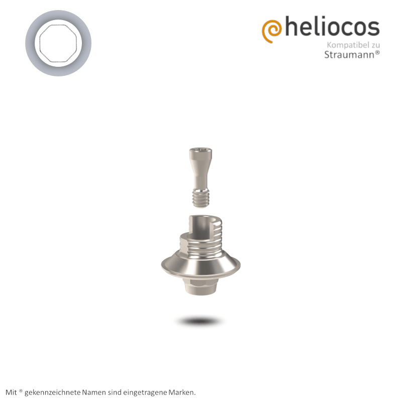 Straumann® Titanbasis Tissue Level WN | Höhe: 4,0 mm | mit Rotationsschutz Straumann® Titanbasis Tissue Level WN | Höhe: 4,0 mm | mit Rotationsschutz