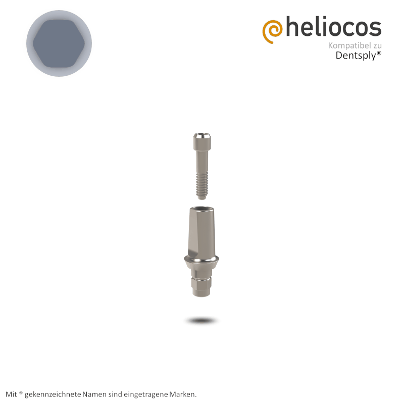 Dentsply® Abutment Xive® S Ø 3,4 mm | 0° | GH: 1,0 mm Dentsply® Abutment Xive® S Ø 3,4 mm | 0° | GH: 1,0 mm