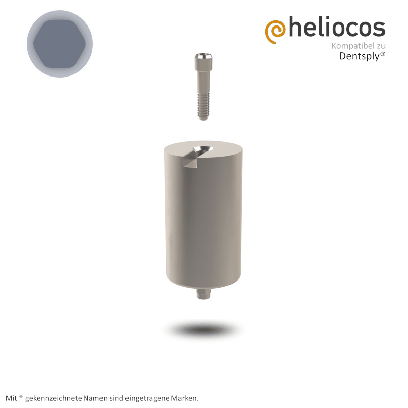 Dentsply® Preface Abutment Xive® S Ø 3,4 mm | Halter: Medentika® | Workflow: Heliocos | Ø 11,5 mm Dentsply® Preface Abutment Xive® S Ø 3,4 mm | Halter: Medentika® | Workflow: Heliocos | Ø 11,5 mm