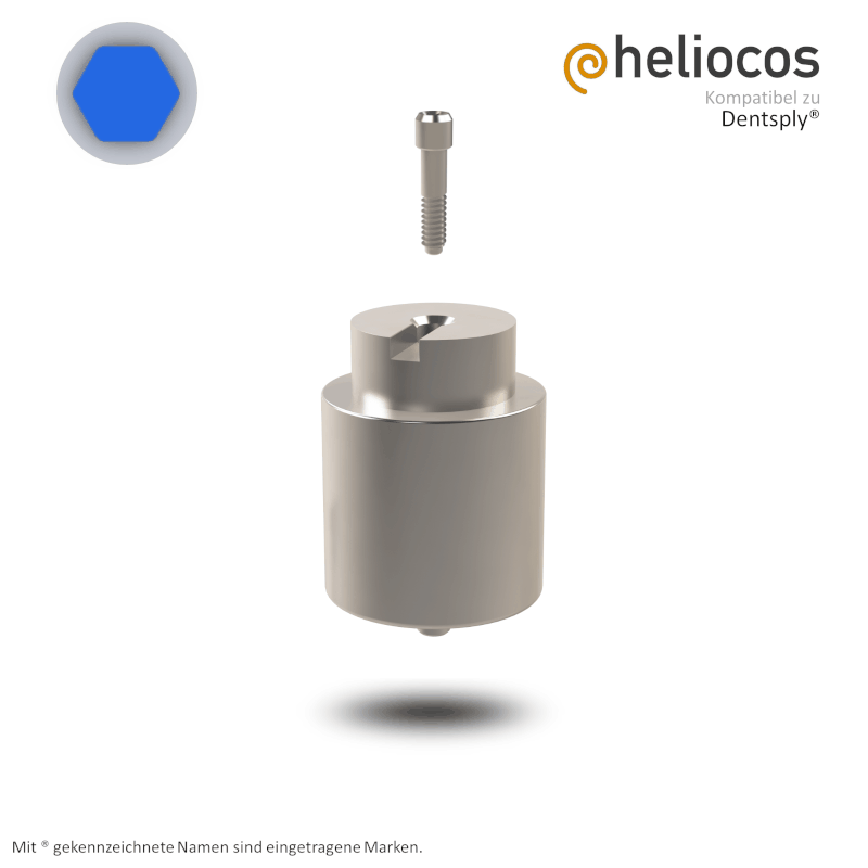 Dentsply® Preface Abutment Xive® S Ø 3,8 mm | Halter: Medentika® | Workflow: Heliocos | Ø 15,8 mm Dentsply® Preface Abutment Xive® S Ø 3,8 mm | Halter: Medentika® | Workflow: Heliocos | Ø 15,8 mm