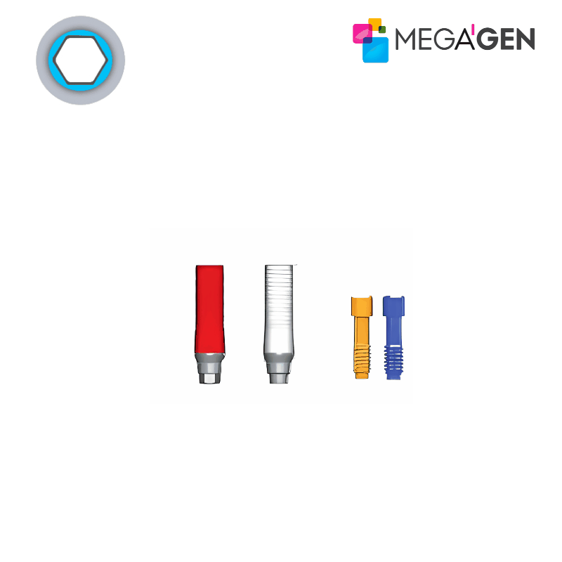 MegaGen Ausbrennbares Abutment | Gold (Au) | mit Rotationsschutz