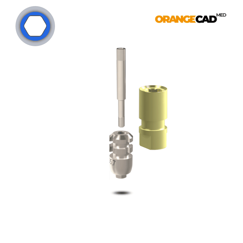 Zimmer® Abformpfosten Tapered Screw Vent® Ø 5,7 mm | Offene Abformung | Höhe: 11,0 mm | ohne Analog Zimmer® Abformpfosten Tapered Screw Vent® Ø 5,7 mm | Offene Abformung | Höhe: 11,0 mm | ohne Analog