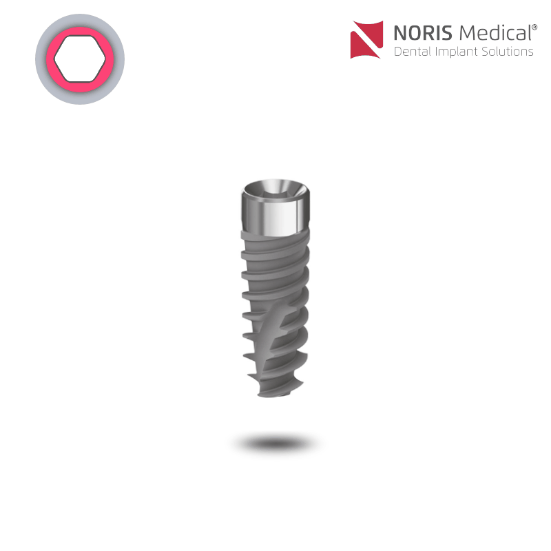 Noris Medical Tuff Pro Implantat | Ø 3,3 mm | Länge: 8,0 mm Noris Medical Tuff Pro Implantat | Ø 3,3 mm | Länge: 8,0 mm