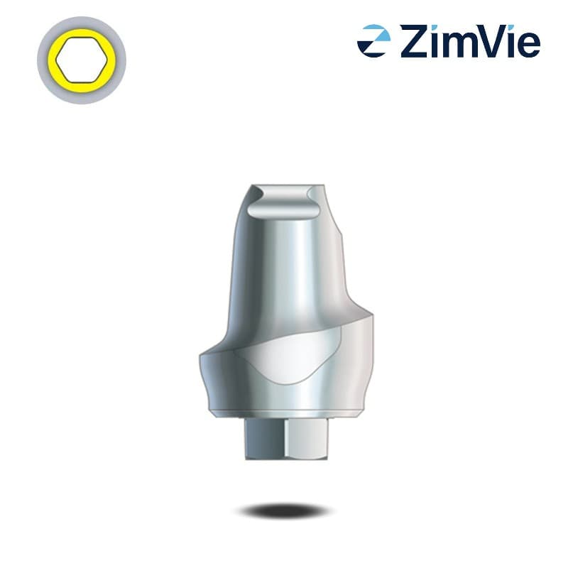 Zimmer Hex-Lock Contour-Abutment (Int Hex, 5,7 mm) | 0° | GH: 1,0 mm Zimmer Hex-Lock Contour-Abutment (Int Hex, 5,7 mm) | 0° | GH: 1,0 mm