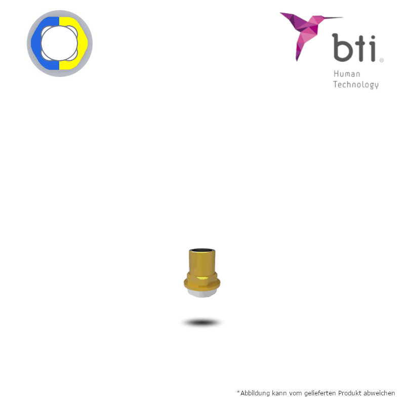 BTI SQUARE Ästhetik Abutment für erweiterte UNIT (Ø 3,5 mm - schmal/CORE) BTI SQUARE Ästhetik Abutment für erweiterte UNIT (Ø 3,5 mm - schmal/CORE)