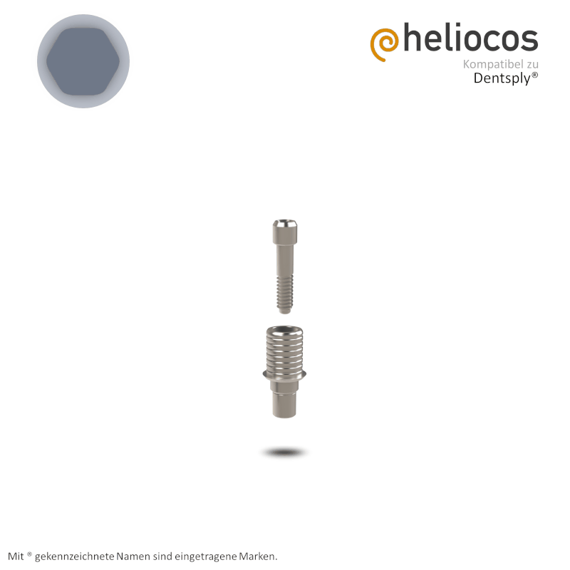 Dentsply® Titanbasis Xive® S Ø 3,4 mm | Höhe: 4,0 mm | ohne Rotationsschutz Dentsply® Titanbasis Xive® S Ø 3,4 mm | Höhe: 4,0 mm | ohne Rotationsschutz