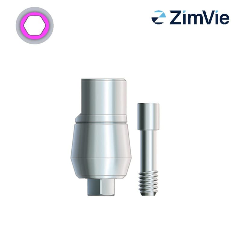 Zimmer Hex-Lock Abutment (Int Hex, 4,5 mm) | Standard | 0° | Ø 4,5 mm