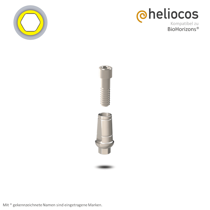 Zimmer® Abutment Tapered Screw Vent® Ø 3,5 mm | 0° | GH: 1,0 mm Zimmer® Abutment Tapered Screw Vent® Ø 3,5 mm | 0° | GH: 1,0 mm