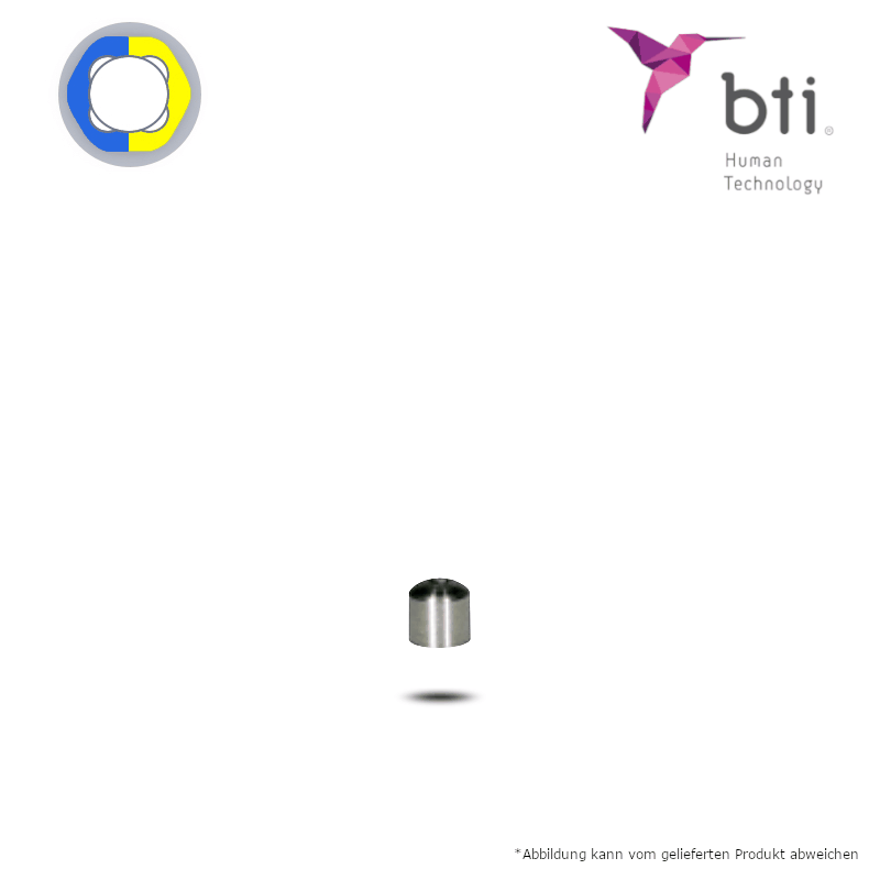 BTI Schutzkappe für erweiterte MULTI-IM (Ø 3,0 mm - 3.0) | Ø 4,0 mm | Höhe: 4,0 mm BTI Schutzkappe für erweiterte MULTI-IM (Ø 3,0 mm - 3.0) | Ø 4,0 mm | Höhe: 4,0 mm