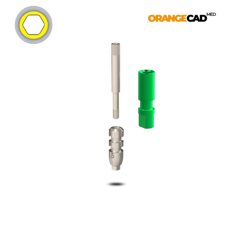 Zimmer® Abformpfosten Tapered Screw Vent® Ø 3,5 mm | Offene Abformung | Höhe: 11,0 mm | ohne Analog Zimmer® Abformpfosten Tapered Screw Vent® Ø 3,5 mm | Offene Abformung | Höhe: 11,0 mm | ohne Analog