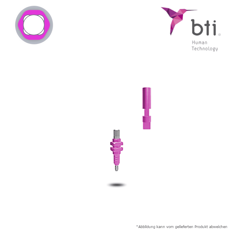 BTI Abformpfosten auf Implantatniveau (Ø 3,5 mm - schmal/CORE) | mit Analog BTI Abformpfosten auf Implantatniveau (Ø 3,5 mm - schmal/CORE) | mit Analog
