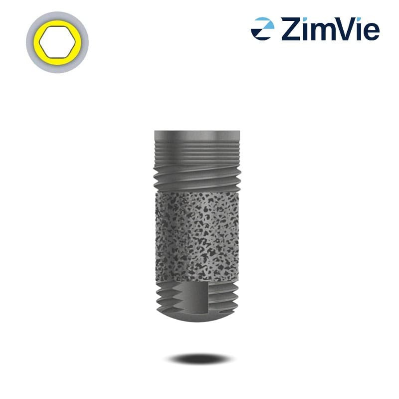 Zimmer Ø 6,0 mm Trabecular Metal Implantat (Int Hex, 5,7 mm) | ohne Kragen | Länge: 10,0 mm Zimmer Ø 6,0 mm Trabecular Metal Implantat (Int Hex, 5,7 mm) | ohne Kragen | Länge: 10,0 mm