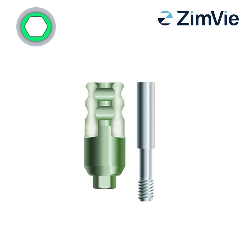 Zimmer Abformpfosten (Int Hex, 3,5 mm) | Geschlossene Abformung | Ø 3,5 mm | mit Analog |
