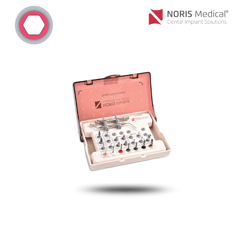 Noris Medical Chirurgieset für Implantate | Größe: Standard | mit konischen Bohrern
