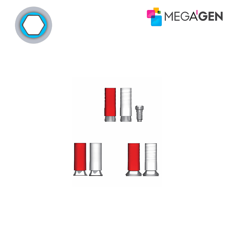 MegaGen Ausbrennbares Abutment für Octa Abutment | Typ: Octa | Gold (Au) | Ø 4,0 mm