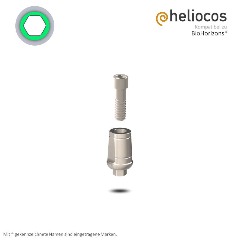 Zimmer® Abutment Tapered Screw Vent® Ø 4,5 mm | 0° | GH: 1,0 mm Zimmer® Abutment Tapered Screw Vent® Ø 4,5 mm | 0° | GH: 1,0 mm