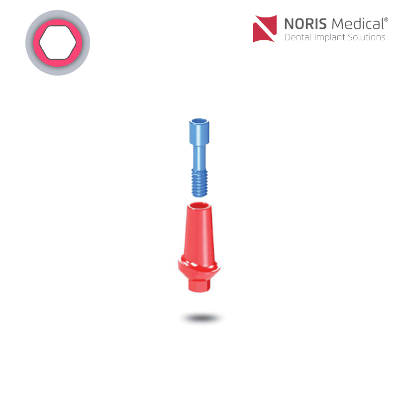 Noris Medical Ausbrennbares anatomisches Abutment | 0° | GH: 1,0 mm Noris Medical Ausbrennbares anatomisches Abutment | 0° | GH: 1,0 mm