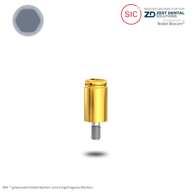 LOCATOR® Attachment für Biomet 3i™ Außensechskant Ø 4,1 mm | GH: 6,0 mm LOCATOR® Attachment für Biomet 3i™ Außensechskant Ø 4,1 mm | GH: 6,0 mm