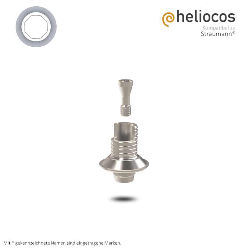 Straumann® Titanbasis Tissue Level WN | Höhe: 5,5 mm | mit Rotationsschutz