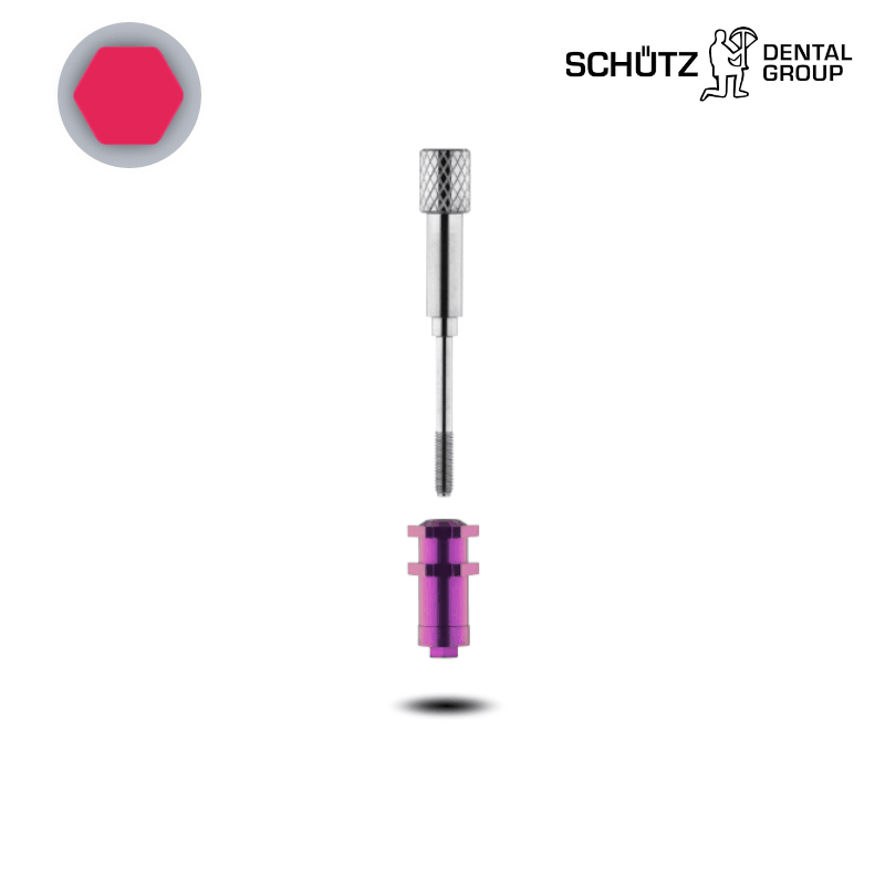 Schütz Dental Abformpfosten (hex, Ø 4,2/4,5 mm) | Offene Abformung | Schraube: Lang | ohne Zubehör