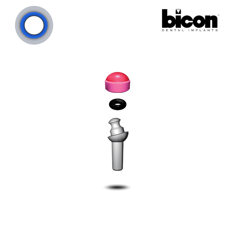 Bicon Kugelkopf Abutment 2,5 mm Schaft | 15° | Höhe: 4,0 mm