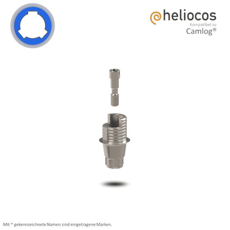 Conelog® Titanbasis Ø 5,0 mm | Höhe: 4,0 mm | mit Rotationsschutz Conelog® Titanbasis Ø 5,0 mm | Höhe: 4,0 mm | mit Rotationsschutz