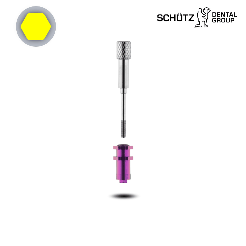 Schütz Dental Abformpfosten (hex, Ø 4,2/4,5 mm) | Offene Abformung | Schraube: Kurz | ohne Zubehör
