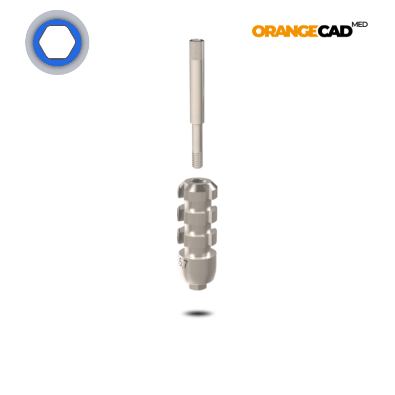Zimmer® Abformpfosten Tapered Screw Vent® Ø 5,7 mm | Offene Abformung | Höhe: 17,0 mm | ohne Analog Zimmer® Abformpfosten Tapered Screw Vent® Ø 5,7 mm | Offene Abformung | Höhe: 17,0 mm | ohne Analog