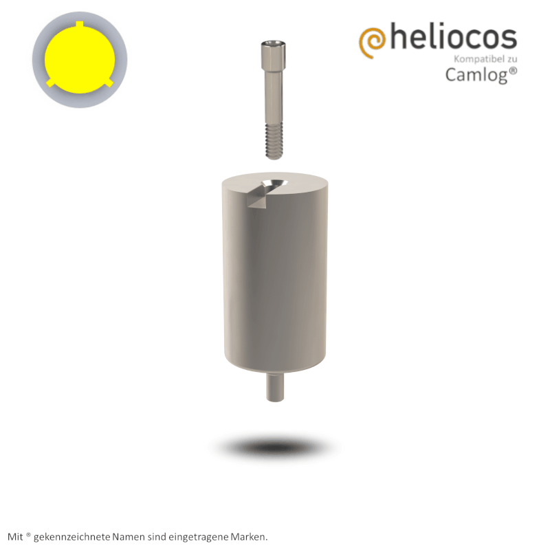 Camlog® Preface Abutment Screw-Line/Root-Line2® Ø 3,8 mm | Halter: Medentika® | Workflow: Heliocos | Ø 11,5 mm