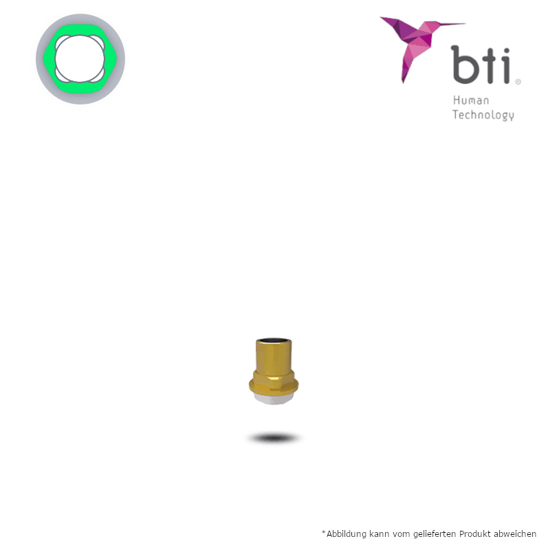 BTI Titanbasis für erw. UNIT (Ø 4,1 mm - standard/plus) | Optionale Hülsenzubehör: ohne | Standard | ohne Zubehör BTI Titanbasis für erw. UNIT (Ø 4,1 mm - standard/plus) | Optionale Hülsenzubehör: ohne | Standard | ohne Zubehör