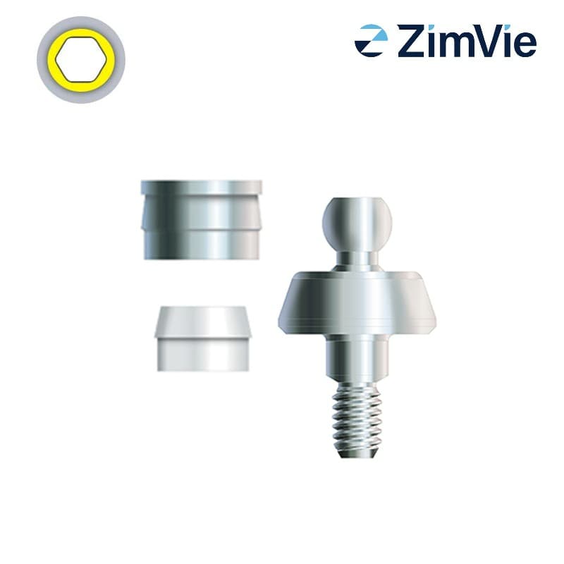 Zimmer Kugelkopf-Abutment (Int Hex, 5,7 mm) | GH: 2,0 mm