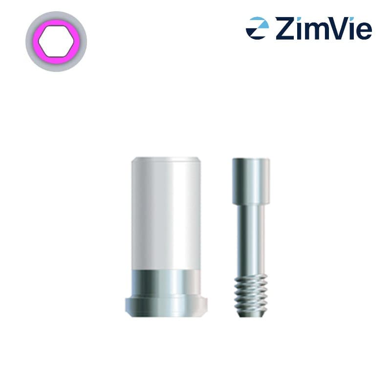 Zimmer Angussfähiges Goldabutment (Int Hex, 4,5 mm) | ohne Rotationsschutz